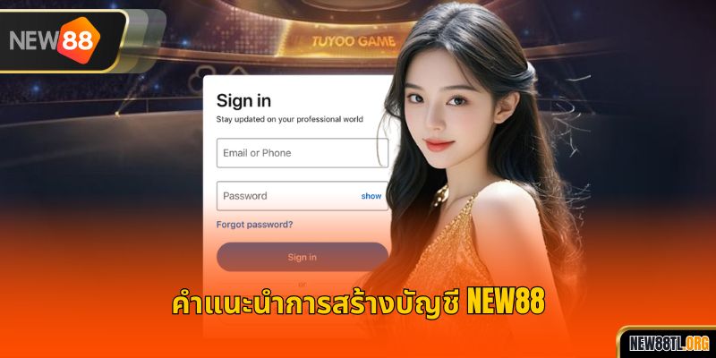คำแนะนำการสร้างบัญชี NEW88
